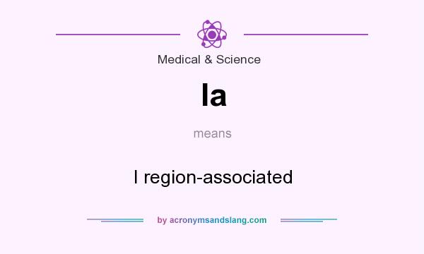 What does Ia mean? It stands for I region-associated