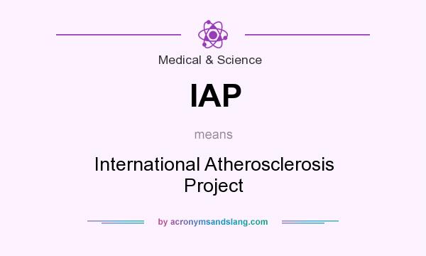 What does IAP mean? It stands for International Atherosclerosis Project