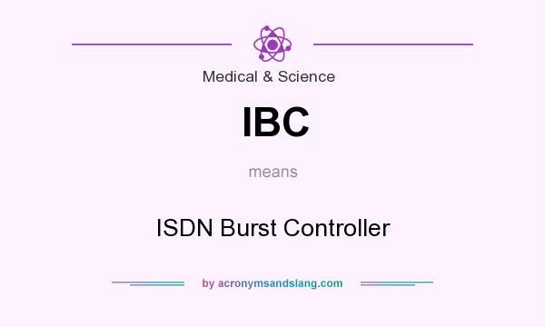 What does IBC mean? It stands for ISDN Burst Controller