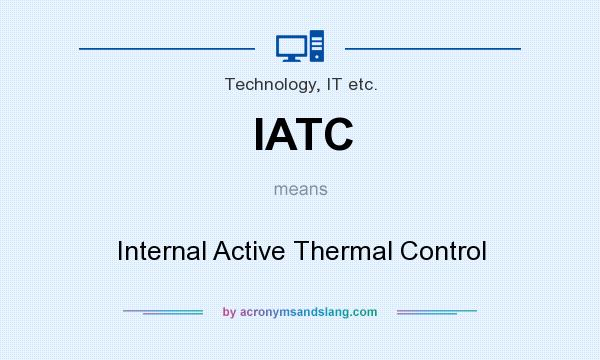 What does IATC mean? It stands for Internal Active Thermal Control