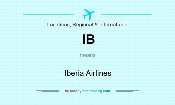 What does IB mean? It stands for Iberia Airlines