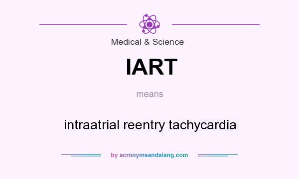 What does IART mean? It stands for intraatrial reentry tachycardia
