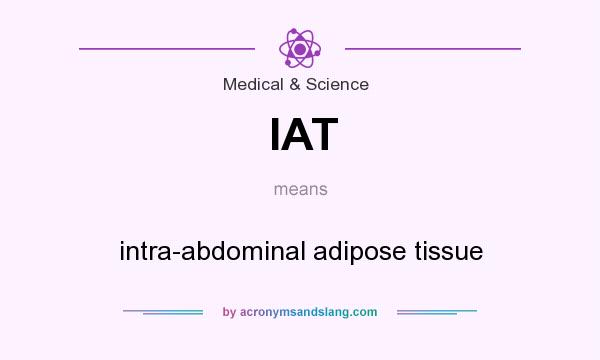 What does IAT mean? It stands for intra-abdominal adipose tissue