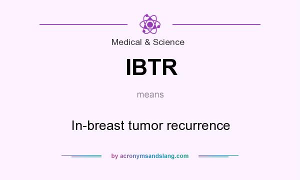 What does IBTR mean? It stands for In-breast tumor recurrence