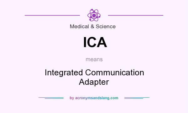What does ICA mean? It stands for Integrated Communication Adapter