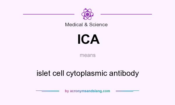 What does ICA mean? It stands for islet cell cytoplasmic antibody