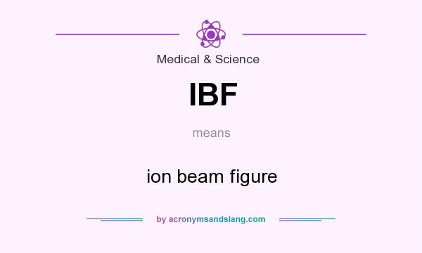 What does IBF mean? It stands for ion beam figure