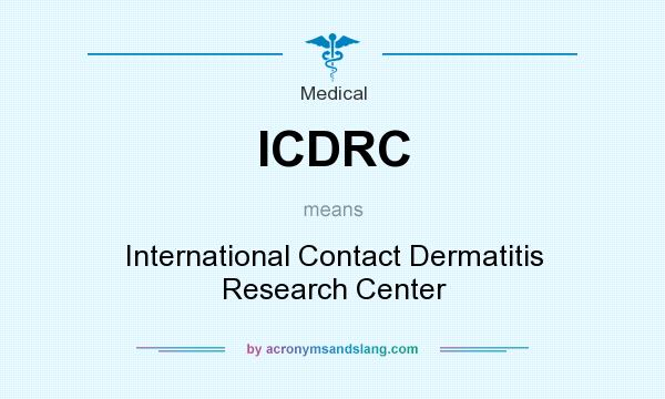 What does ICDRC mean? It stands for International Contact Dermatitis Research Center