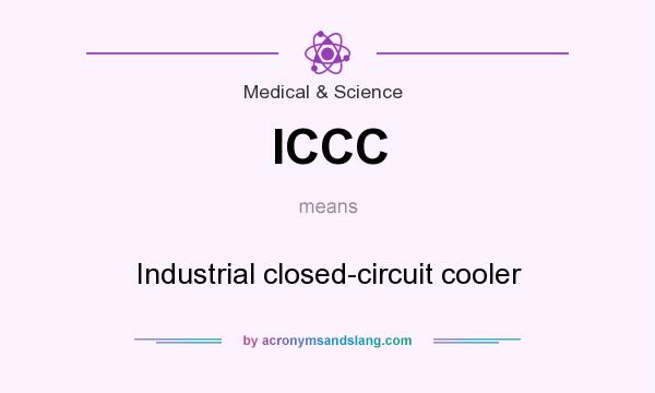 What does ICCC mean? It stands for Industrial closed-circuit cooler