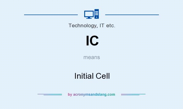 What does IC mean? It stands for Initial Cell