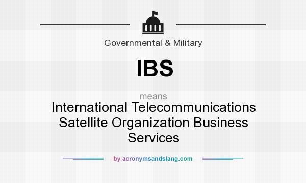 What does IBS mean? It stands for International Telecommunications Satellite Organization Business Services