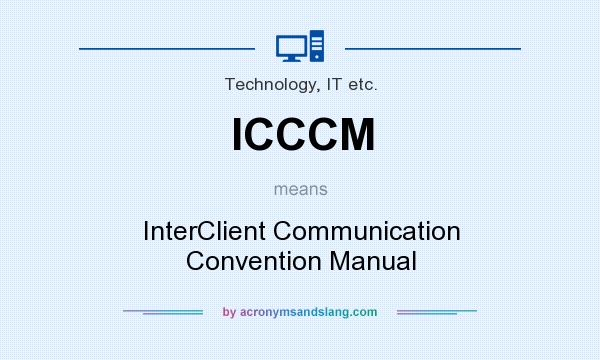What does ICCCM mean? It stands for InterClient Communication Convention Manual