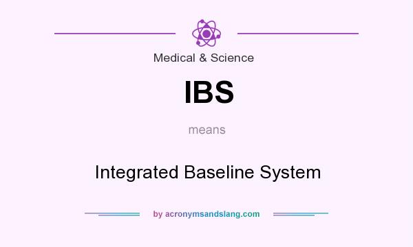 What does IBS mean? It stands for Integrated Baseline System