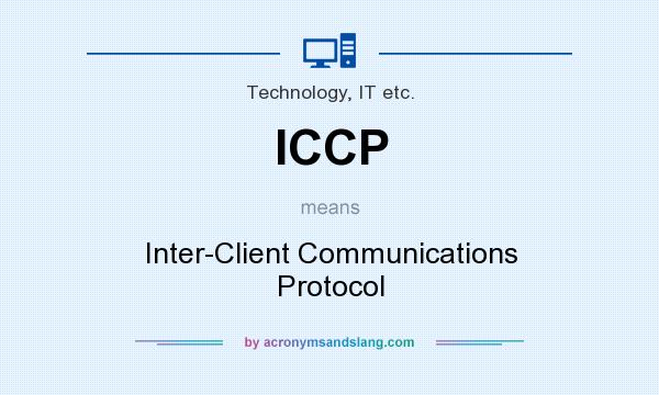 What does ICCP mean? It stands for Inter-Client Communications Protocol