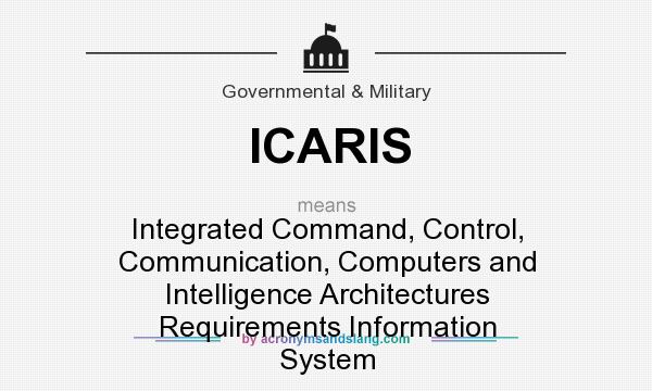 What does ICARIS mean? It stands for Integrated Command, Control, Communication, Computers and Intelligence Architectures Requirements Information System
