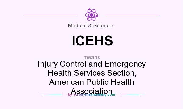 What does ICEHS mean? It stands for Injury Control and Emergency Health Services Section, American Public Health Association