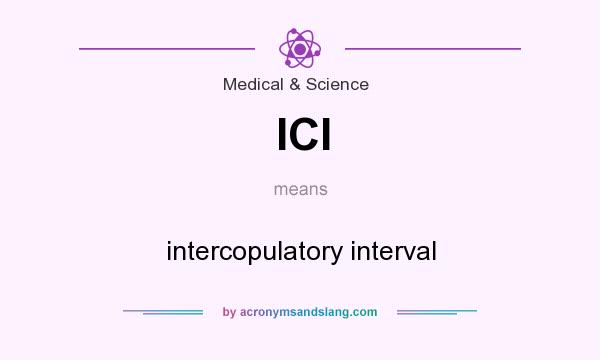 What does ICI mean? It stands for intercopulatory interval