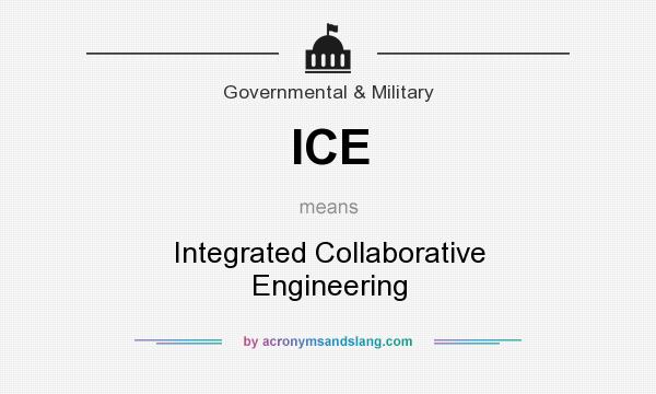 What does ICE mean? It stands for Integrated Collaborative Engineering