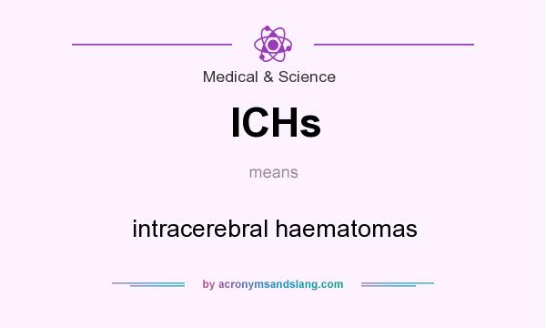What does ICHs mean? It stands for intracerebral haematomas