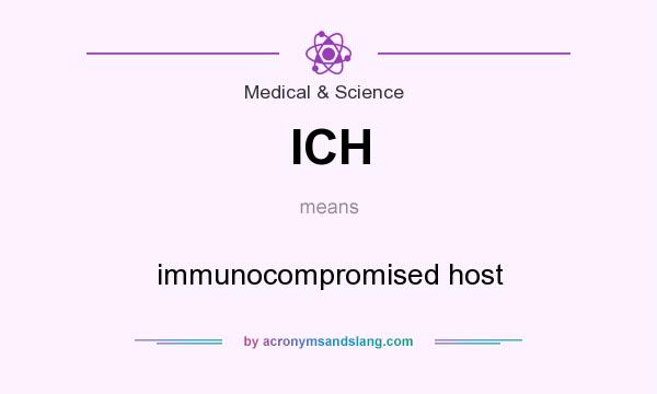 What does ICH mean? It stands for immunocompromised host