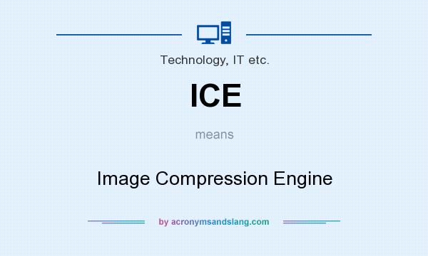What does ICE mean? It stands for Image Compression Engine