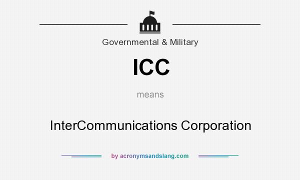 What does ICC mean? It stands for InterCommunications Corporation