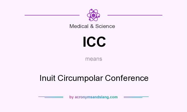 What does ICC mean? It stands for Inuit Circumpolar Conference