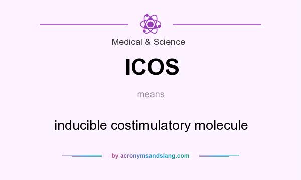 What does ICOS mean? It stands for inducible costimulatory molecule