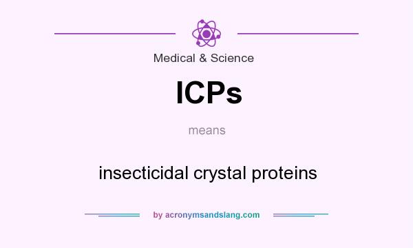 What does ICPs mean? It stands for insecticidal crystal proteins