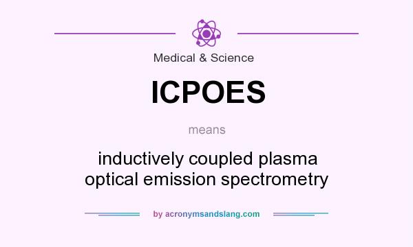 What does ICPOES mean? It stands for inductively coupled plasma optical emission spectrometry