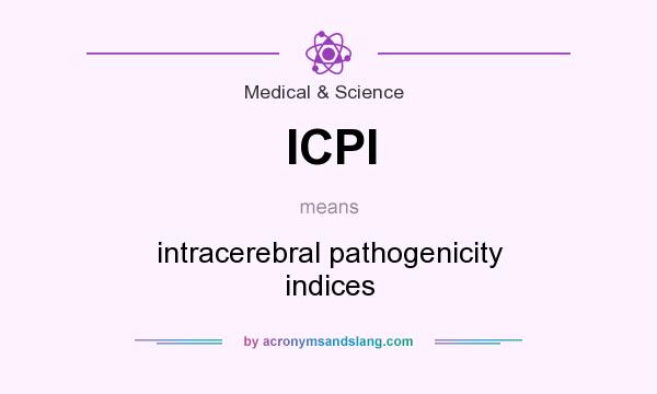 What does ICPI mean? It stands for intracerebral pathogenicity indices