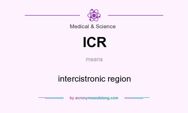What does ICR mean? It stands for intercistronic region