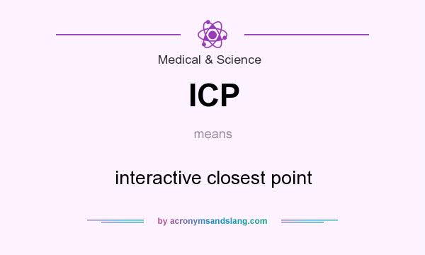 What does ICP mean? It stands for interactive closest point