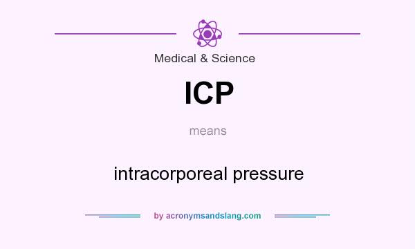 What does ICP mean? It stands for intracorporeal pressure