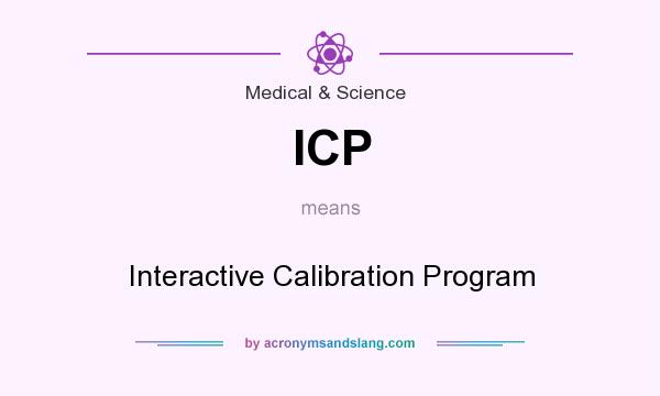 What does ICP mean? It stands for Interactive Calibration Program