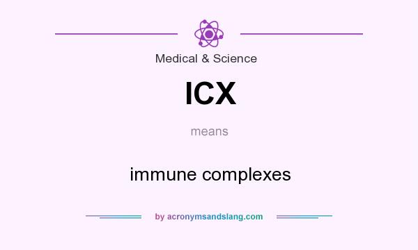 What does ICX mean? It stands for immune complexes