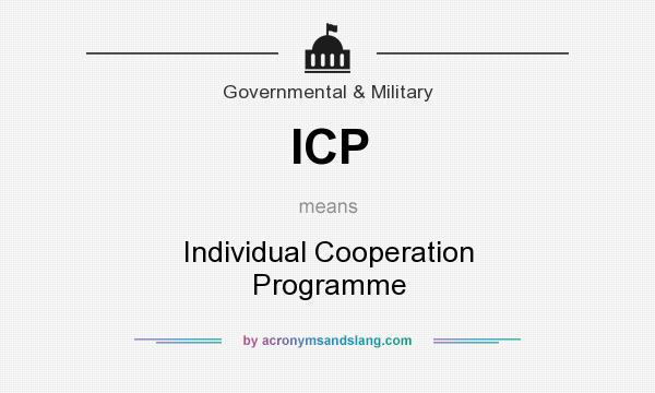 What does ICP mean? It stands for Individual Cooperation Programme