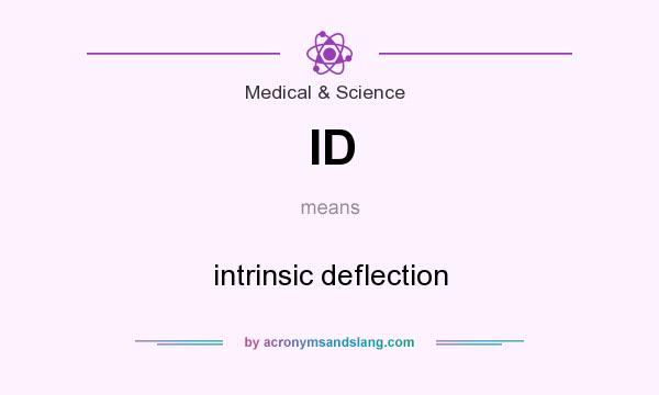 What does ID mean? It stands for intrinsic deflection