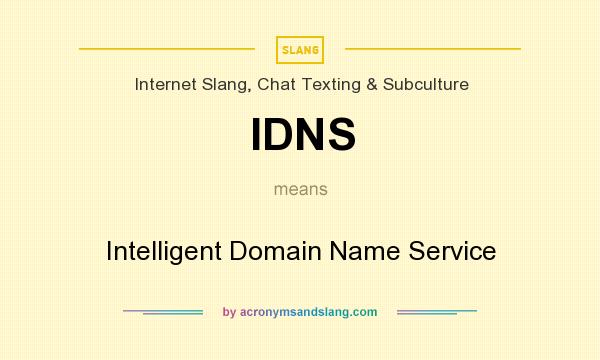 What does IDNS mean? It stands for Intelligent Domain Name Service
