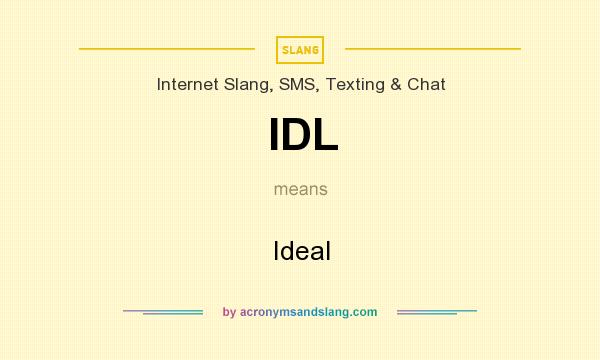 מה הפירוש של IDL?