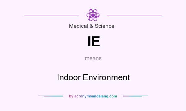 What does IE mean? It stands for Indoor Environment