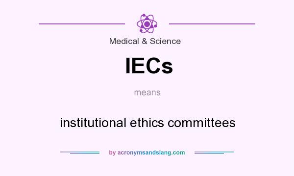 What does IECs mean? It stands for institutional ethics committees