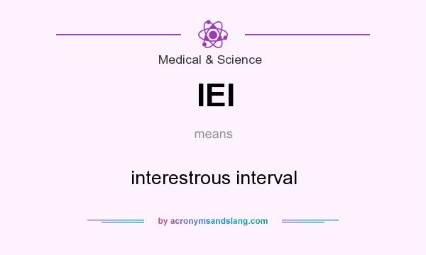 What does IEI mean? It stands for interestrous interval