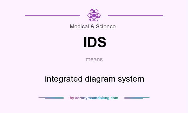 What does IDS mean? It stands for integrated diagram system
