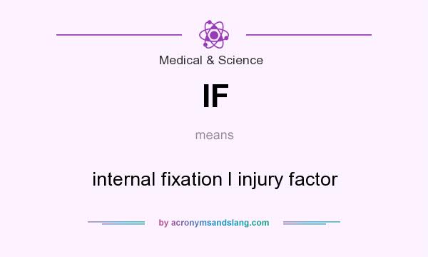What does IF mean? It stands for internal fixation I injury factor