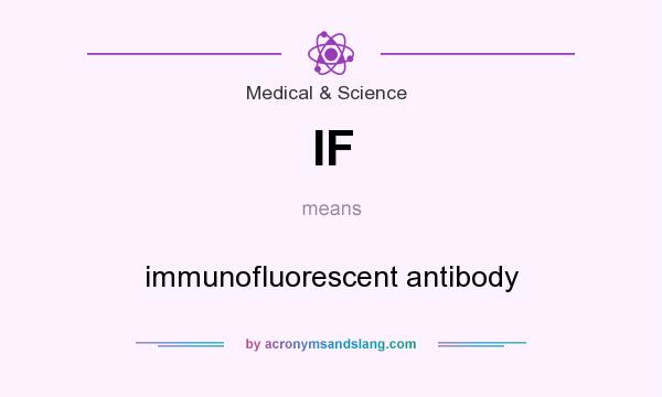 What does IF mean? It stands for immunofluorescent antibody