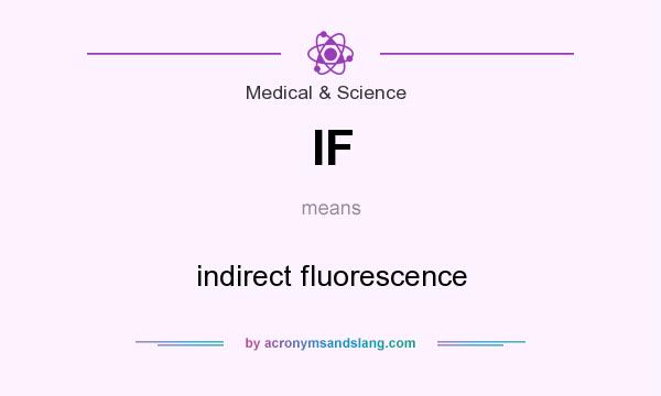 What does IF mean? It stands for indirect fluorescence