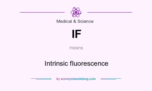 What does IF mean? It stands for Intrinsic fluorescence
