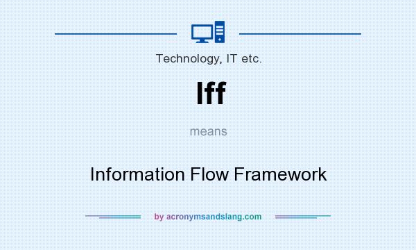 What does Iff mean? It stands for Information Flow Framework