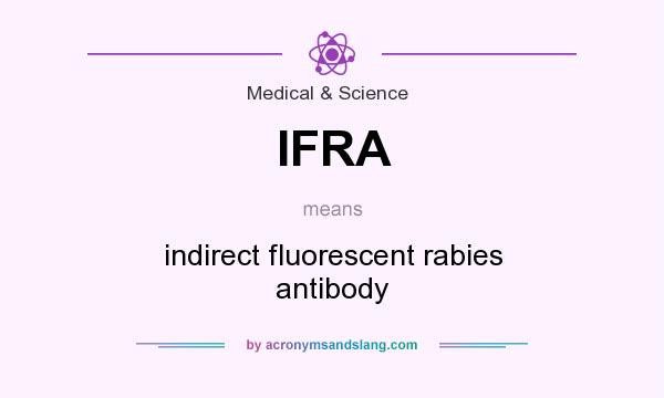What does IFRA mean? It stands for indirect fluorescent rabies antibody